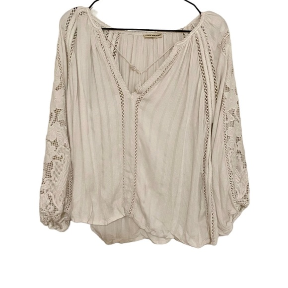Ulla Johnson Miska Embroidered Crochet Blouse Top 4 - Picture 4 of 8